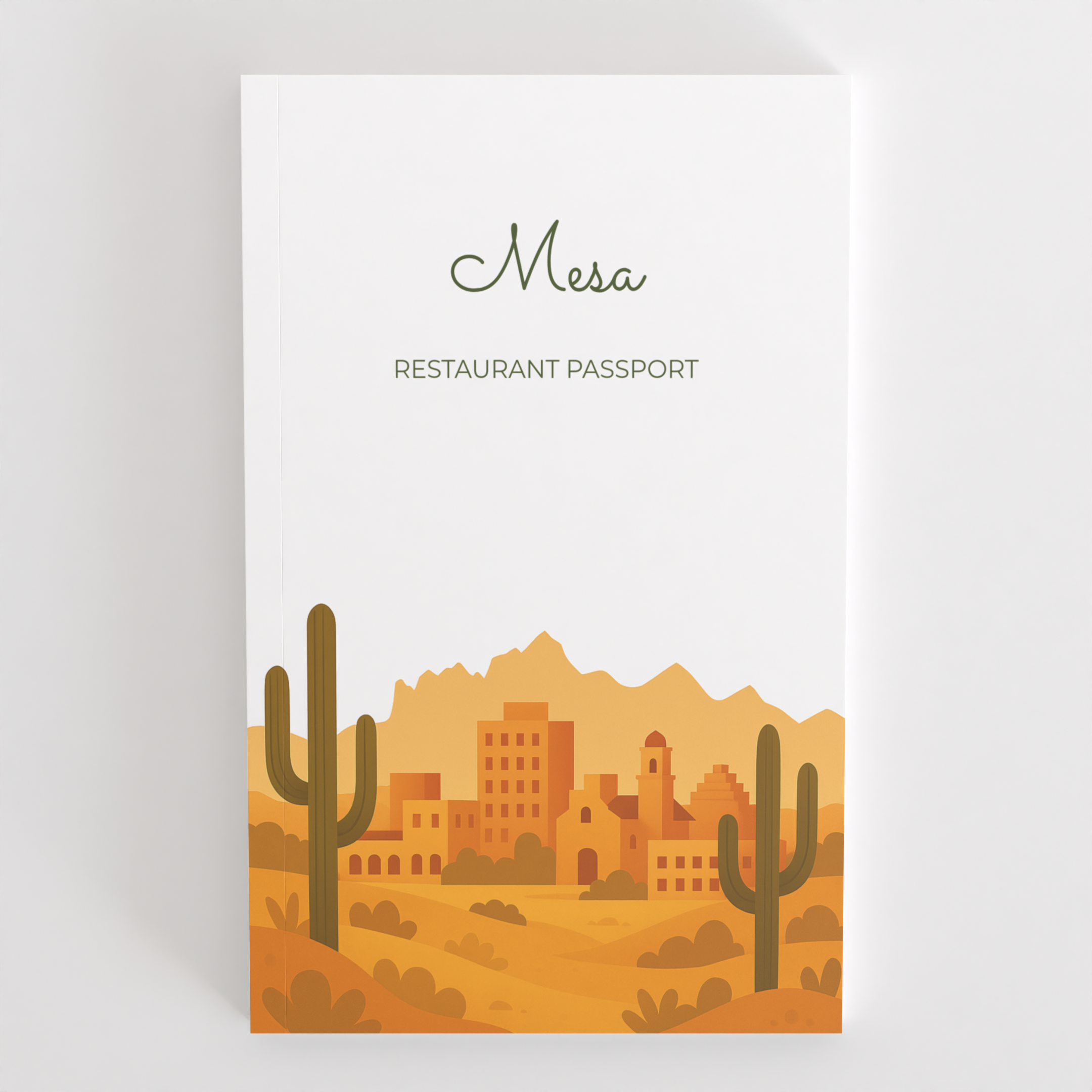 Mesa Restaurant Passport front cover