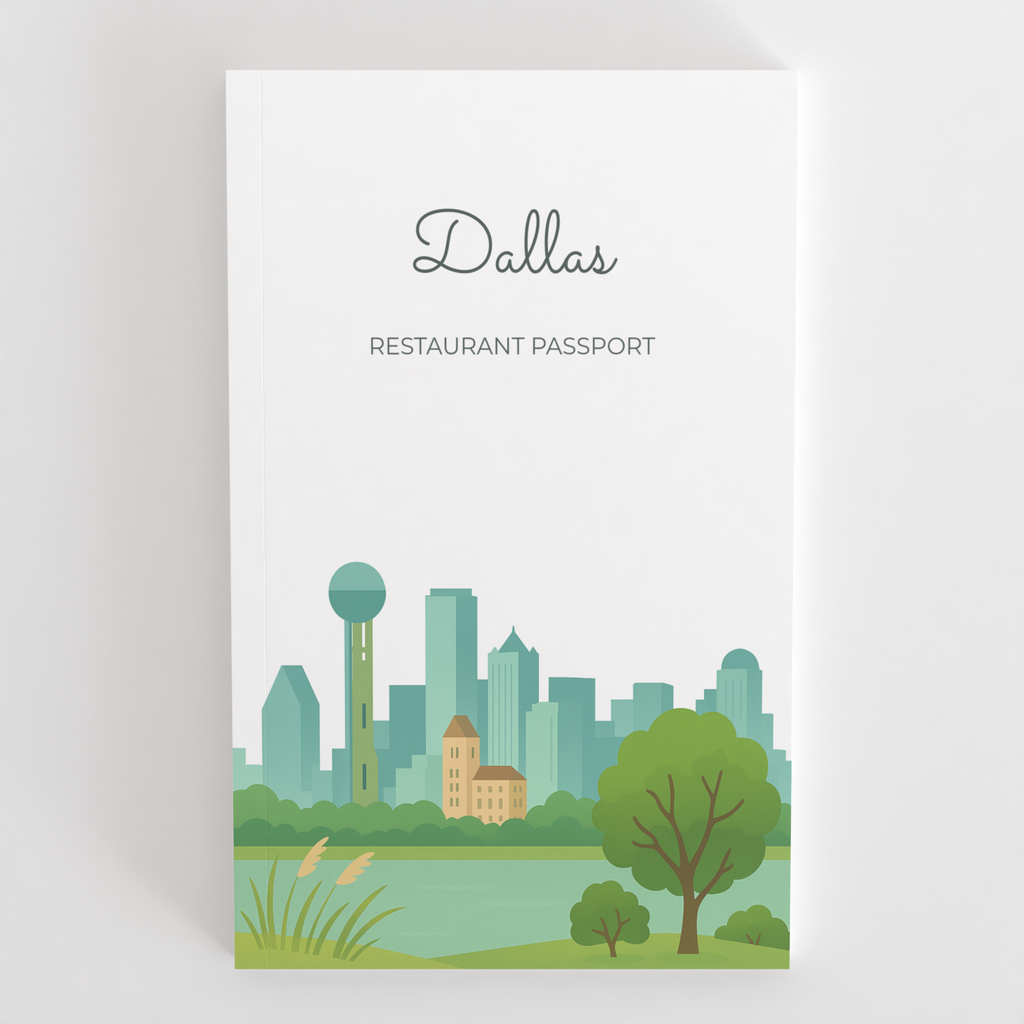 Dallas Restaurant Passport front cover