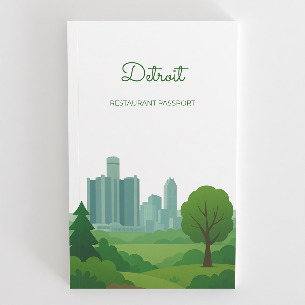 Detroit Restaurant Passport front cover