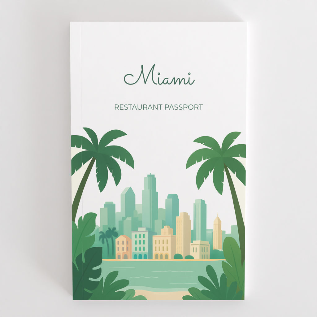 Miami Restaurant Passport front cover