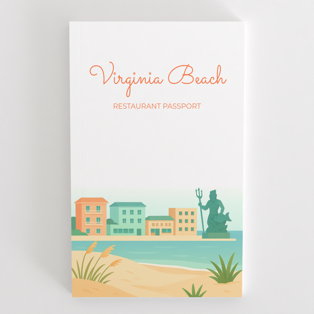 Virginia Beach Restaurant Passport front cover