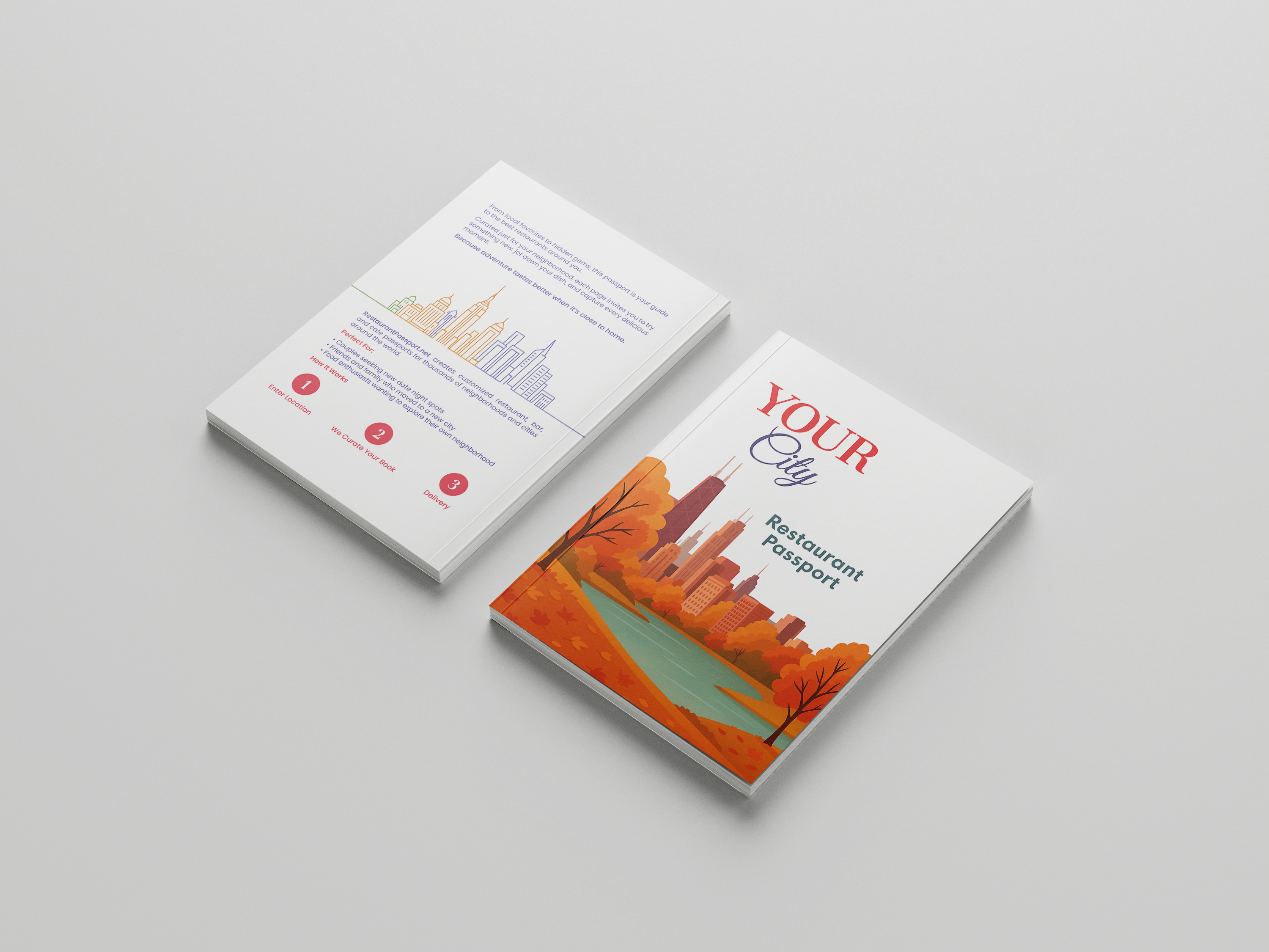 Custom Restaurant Passport Book | Personalized Foodie Gift